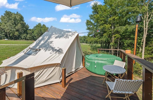 Silver Point Cabin | Firefly Hideaway: Glamping with Heated Pool