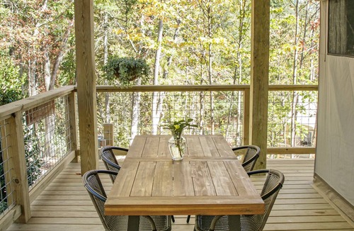 Zirconia Cabin | Firefly Tree Tent with Private Waterfalls & Hiking