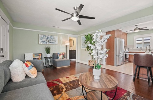 Belmont Heights House | Firepit, Game Room & BBQ - Family-Friendly Home
