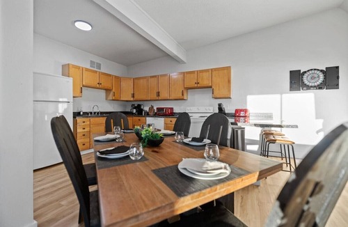 Custer Villa | Fireside Haven | Hot Tub + Downtown Walkable