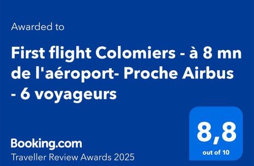 Bascule - Oratoire Apartment | First flight Colomiers - à 8 mn de l'aéroport- Proche Airbus - 6 voyageurs