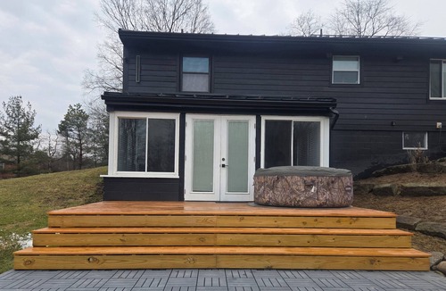 Poland Apartment | Fishing spot, 1-bedroom lower guesthouse in Poland w/hot tub