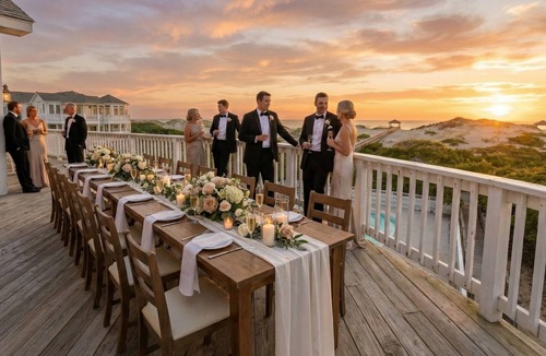 Corolla House | Fitzgerald Estate | Sleeps 30 | Weddings & Retreats | Oceanfront OBX