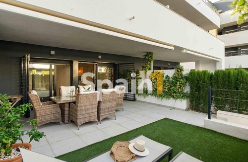 Playa Flamenca Apartment | Flamenca village Swimming Pool views 2 bedroom ground floor with garden