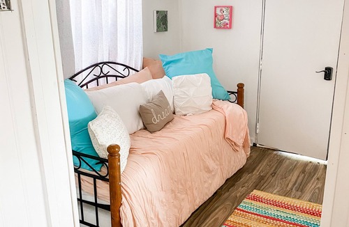 Pedernales Bend Cottage | Flamingo Cottage looking at the Pedernales River