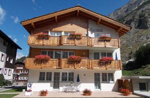 Saas Almagell Apartment | Flat "Haus Mondelli" with large forecourt