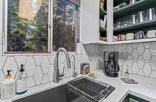 Arrowhead Villas Cabin | Fleming Creek Hideaway + Next to Creek + Fire-Pit!