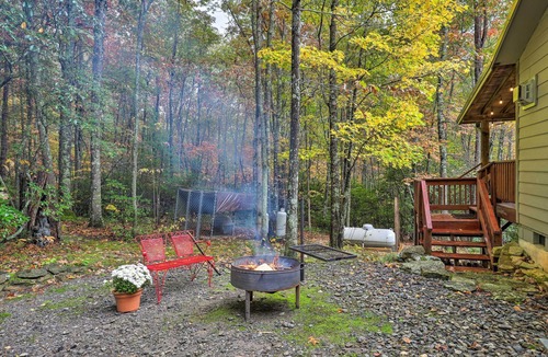 Skyland Cabin | Fletcher Cabin: Wraparound Deck & Pond Access