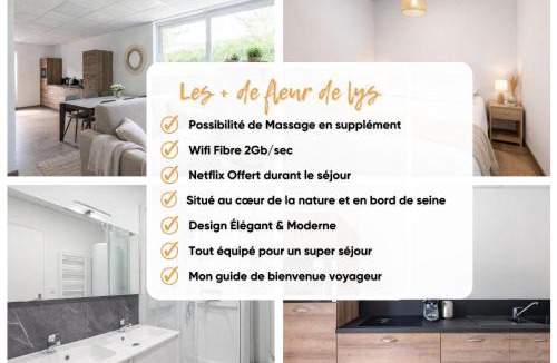 Jumieges Apartment | Fleur de Lys Séjour normand spacieux et lumineux