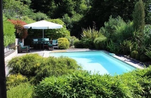 Manneville-la-Raoult Cottage | Fleurs De Mai Cottage Heated Pool Playgrounds View