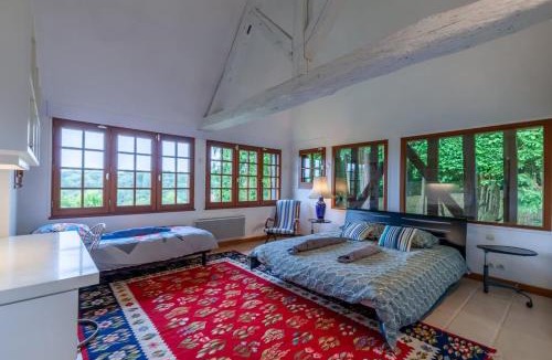 Manneville-la-Raoult House | Fleurs De Mai Cottage Heated Pool Playgrounds View