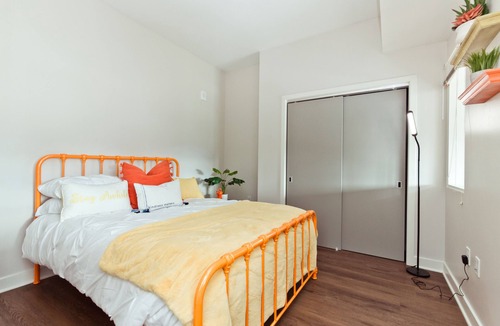 West End Apartment | floor to ceiling windows with views