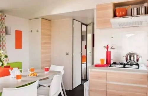 Saint-Aubin-sur-Scie House | Flower Camping Vitamin * - Mobile home Standard 32m2 (3 bedrooms) + TV + Terrace Covered - Arrival Saturday 6 people
