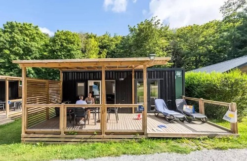 Yport House | Flower Camping La Chênaie * - Mobile home Standard Wood 31m2 3 bedrooms + semi-covered terrace 18m2 + TV 6 persons