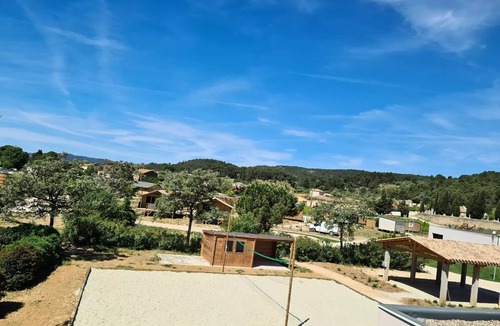 Bize-Minervois House | Flower Camping Olivigne * - Mobil home Comfort 2 bedrooms 28m2 + terrace 9m2 + air conditioning + TV 4 people
