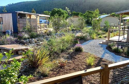 Bize-Minervois House | Flower Camping Olivigne * - Mobile home Premium 29m2 2 bedrooms + terrace 21m2 + TV + LV + Clim + plancha 4 people