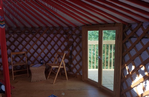 Indian Brook Resort | Flying moose yurt at Cabot Shores Wilderness Resort