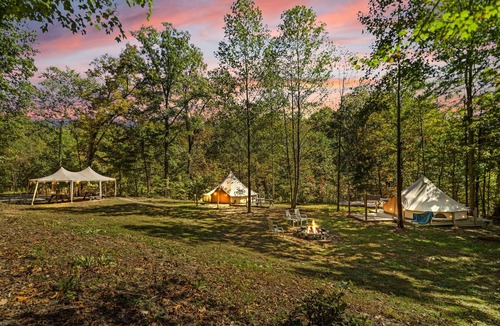 Stanton House | Forest Glamp Retreat Hot Tub & Fire