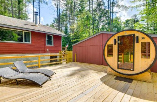 Schroon Lake House | Forested Retreat w/Sauna: 5 Mi to Schroon Lake