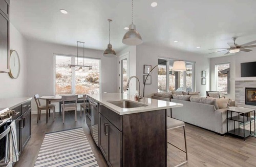Deer Mountain Condo | Four Bedroom Hideout Townhome with Private Hot Tub