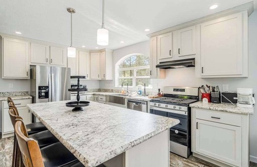 Thompsonville House | Four-season retreat with fireplace, firepit, grill, WiFi & central AC