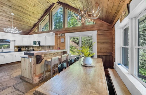 Cashes Valley Cabin | Four Seasons Mountain Escape - Riverfront | Pet Friendly | Hot Tub