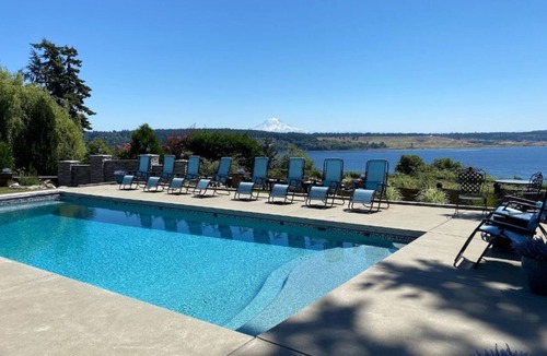 Fox Island Apartment | FOX LODGE - Relax. Refresh. Restore. (2-bdrm, pool, hot tub & view!)