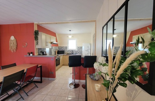 Saint-Jean-de-Maruejols-et-Avejan House | Quiet villa with view, air conditioning and swimming pool. Near Vallon. Gard/Ardeche.