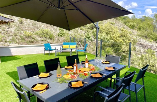 Saint-Sebastien-d'Aigrefeuille Villa | Air-conditioned villa with pool and jacuzzi Anduze between sea and Cevennes