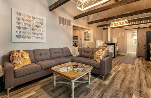 Goreville Cabin | French Country Cottage Dock & Screened Porch