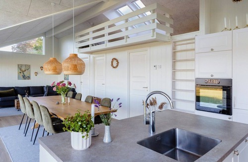 Fynshav House | Fresh air on open terrace with view
