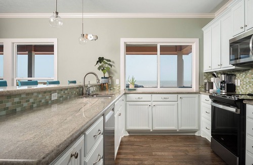 Port Bolivar House | Front Row Pool - chilled & heated - hot tub- beachfront