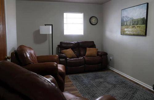 Ralls Apartment | Full Kitchen + In-Unit Laundry | 2BR Crew Housing