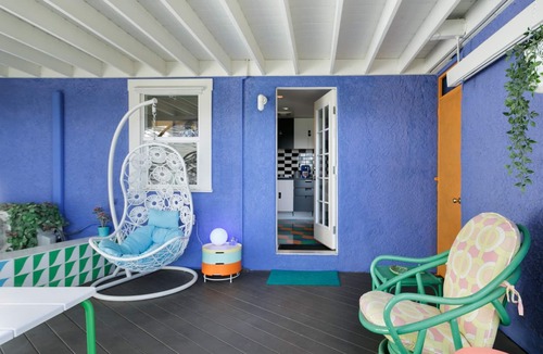 Silver Lake Apartment | Fun Pop-Art Pad in Silver Lake, Huge Balcony with Park View
