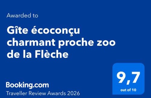 Clermont-Creans Apartment | Gîte écoconçu charmant proche zoo de la Flèche