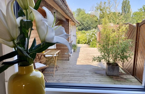 Varades Cottage | Gîte 3 Ears "A Brin de Loire" 5 people, terrace view Loire