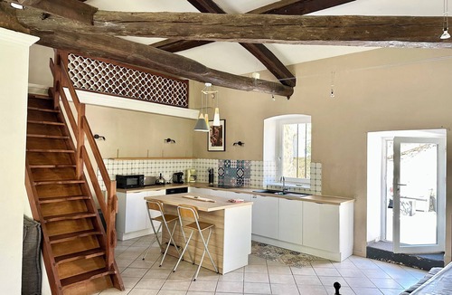 Saint-Julien-du-Serre House | Gîte le Moulinage du Luol with wooded grounds