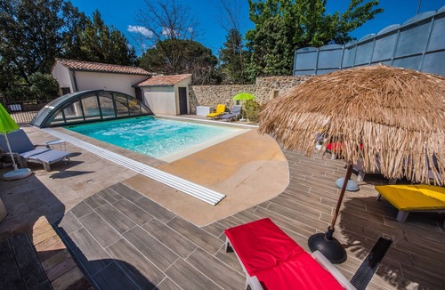 Allegre Les Fumades House | Gîte Standing Dans un mas Avec Piscine Balnéo