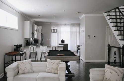 Belmont Cragin House | Game Room Fire-pit Playground Gym Billiard