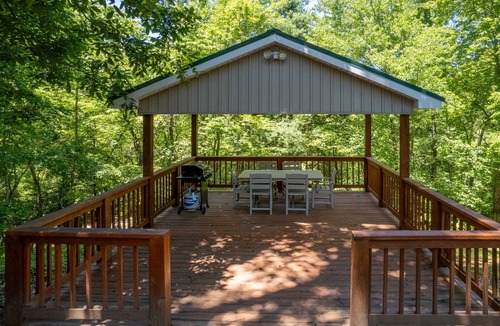 Cherokee Cabin | Game Room - Fire Pit - Private Location - Large Wrap Around Deck