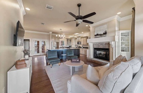 Youngsville House | Gameday Getaway Pool Pond King Bed Sports Complex Office