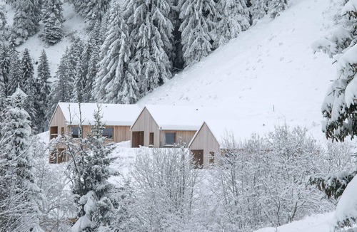 Monthey Cabin | Garden-focused Cabin With Terrace Views