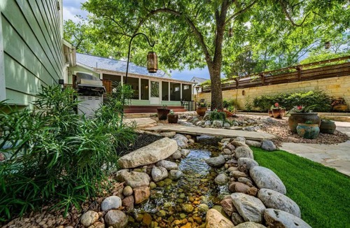 Kerrville House | Garden Oasis Home with Hot Tub, Game Room, Full Kitchen