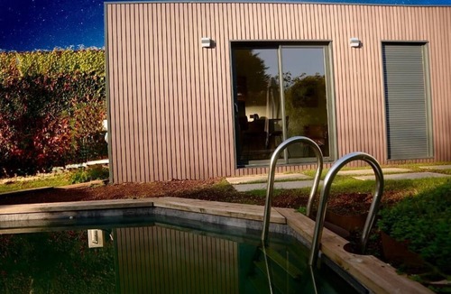 Meyzieu Nord Ouest Apartment | Garden studio with pool view