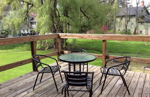 Westfield Apartment | Garden View Deck Private Unit. Historic 1830's Updated unit wi/fi, AC, Smart TV
