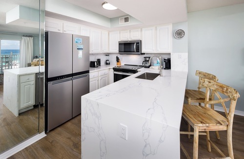 Fort Walton Beach Condo | GD 307: Seaglass Cove - Step Out, Chill Out. Beachfront Living at Its Best!