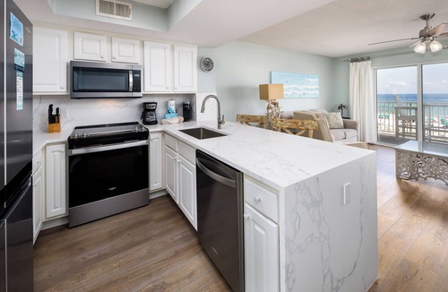 Fort Walton Beach Condo | GD 307: Seaglass Cove - Step Out, Chill Out. Beachfront Living at Its Best!