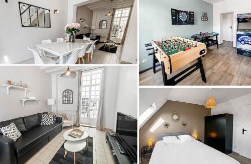 Bethune House | Geek et chic à Béthune - Grand logement central tout confort idėal pour familles, équipes sportives