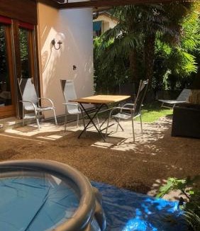 Biasca Apartment | Gemütliche Gartenwohnung im Tessin, 70 qm