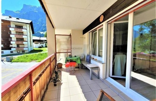 Leukerbad Apartment | Gemmiblick holiday flat with large balcony